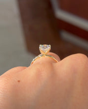 2.03ct F - VS1 Oval Lab Diamond Josephine - PBD Engagement Rings