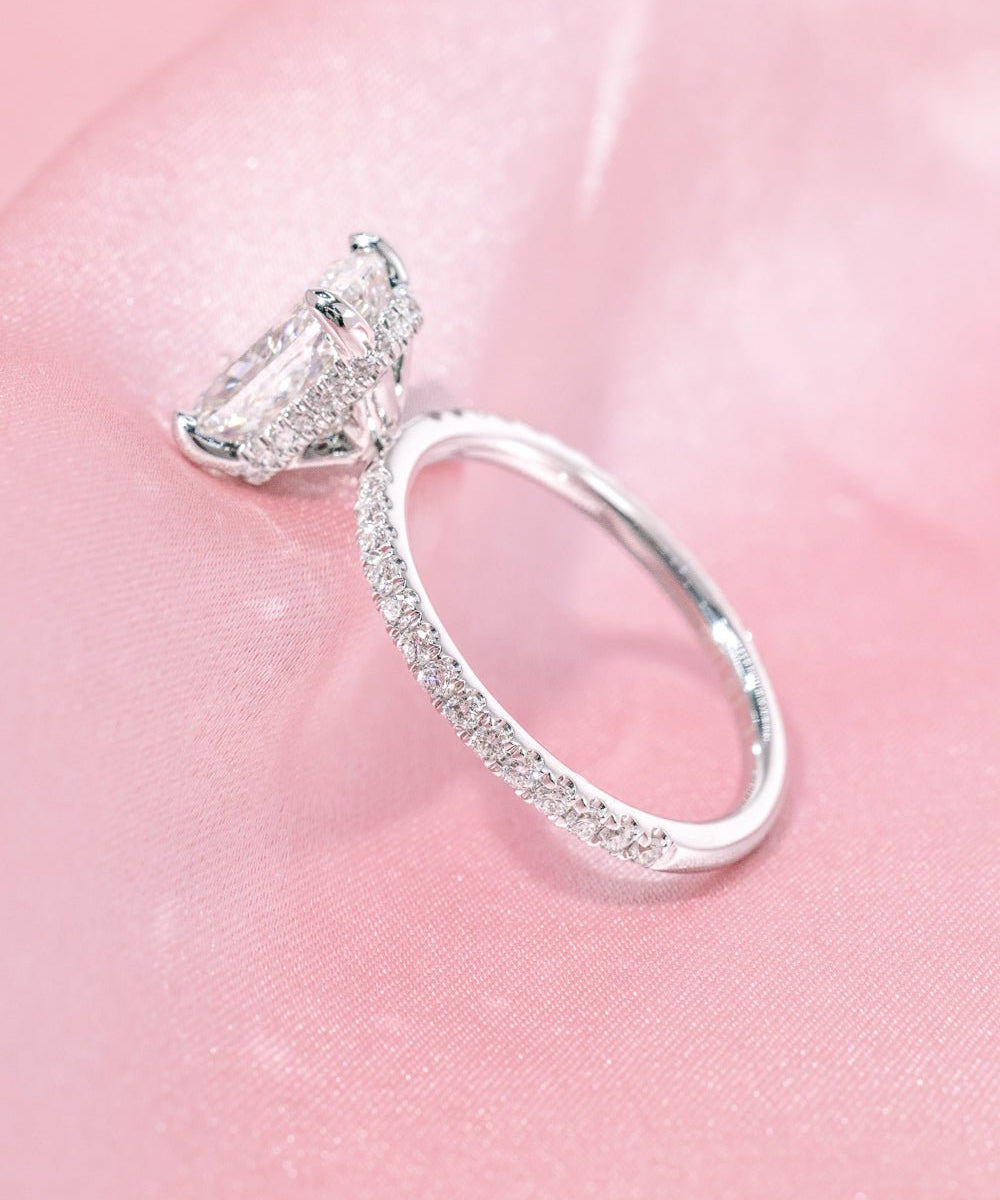 2.03ct F - VVS2 Cushion Lab Diamond Stephanie - PBD Engagement Rings