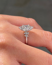 2.03ct F-VVS2 Marquise Lab Diamond Nova - PBD Engagement Rings