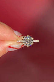 2.03ct F - VVS2 Round Lab Diamond Caraline - PBD Engagement Rings