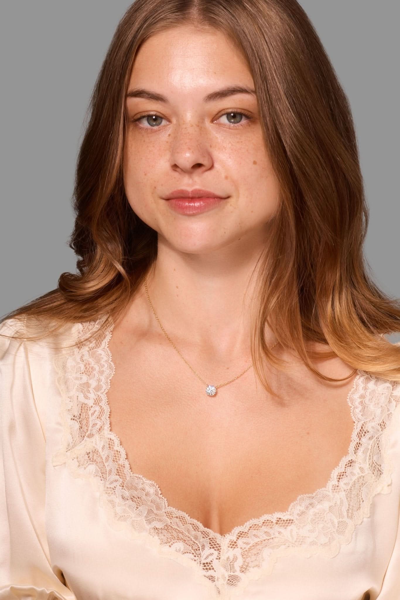 2.04ct Core Round Solitaire Necklace - PBD Necklaces