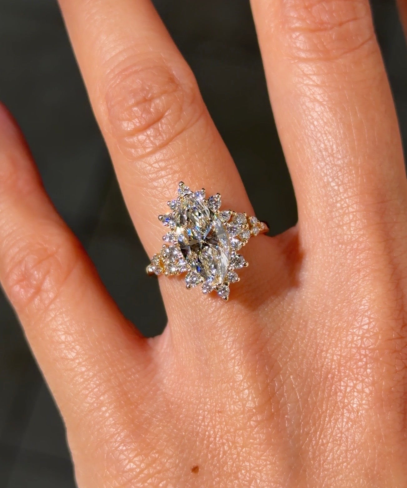 2.04ct D - VS1 Marquise Lab Diamond Duchess Nova - PBD Engagement Rings