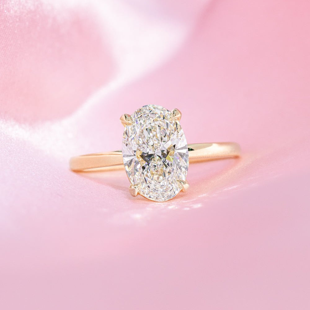 2.04ct D - VS1 Oval Lab Diamond Leah - PBD Engagement Rings