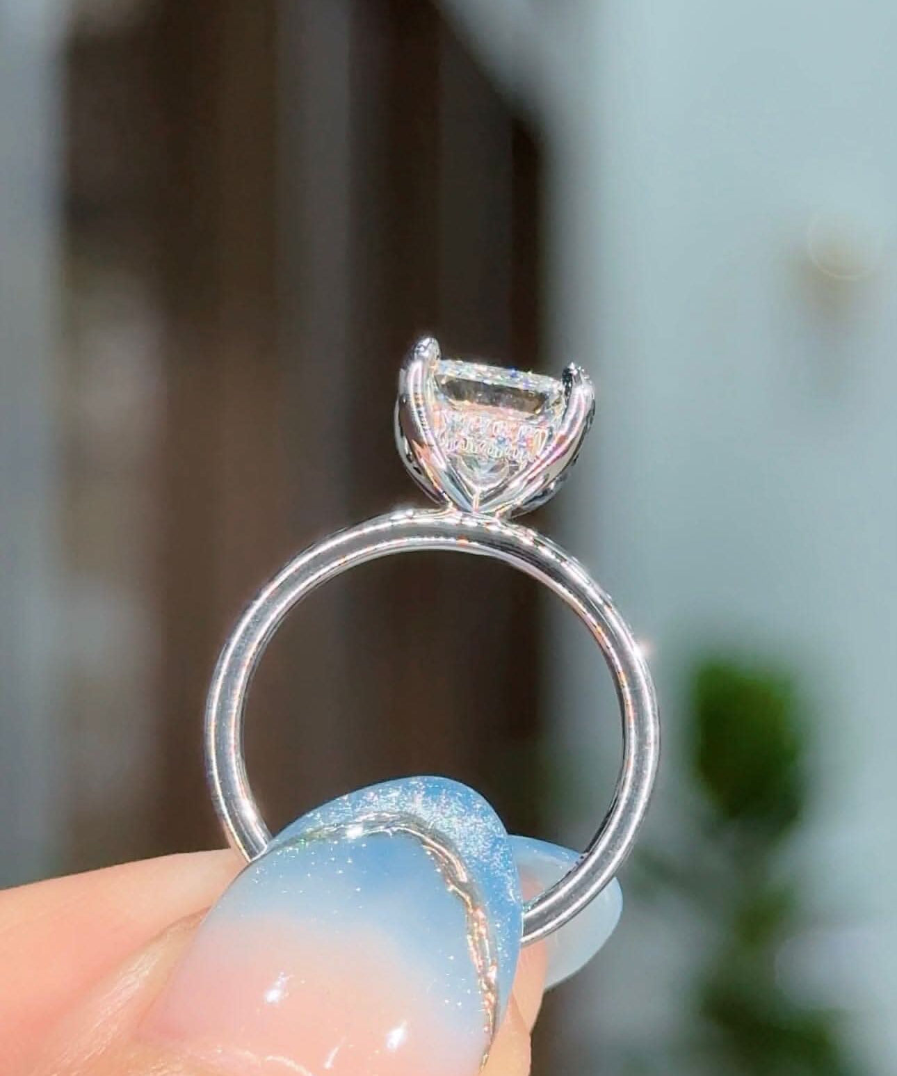 2.04ct D - VS1 Princess Lab Diamond Kayla - PBD Engagement Rings