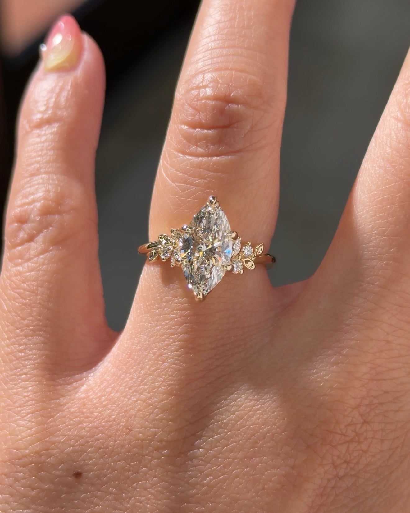 2.04ct D-VVS1 Marquise Lab Diamond Willow - PBD Engagement Rings