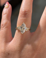 2.04ct D-VVS1 Marquise Lab Diamond Willow - PBD Engagement Rings