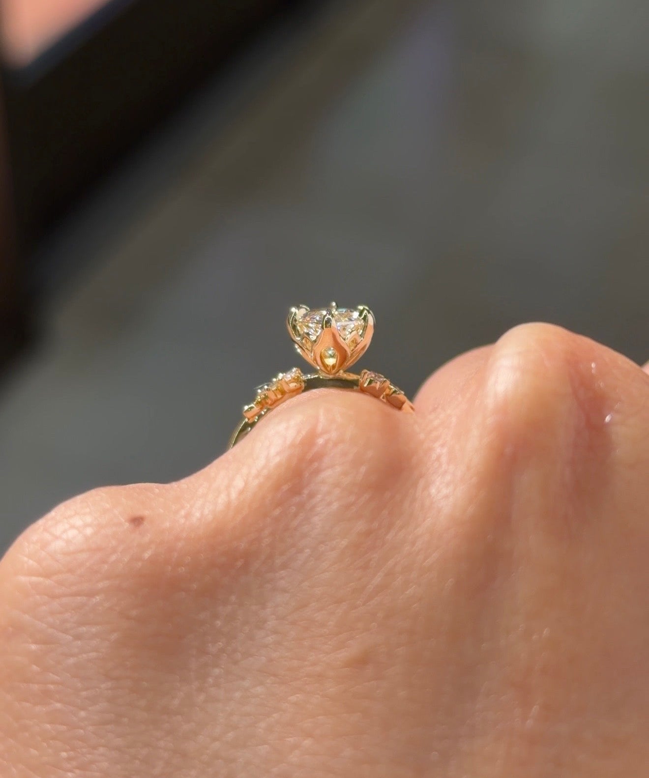 2.04ct D-VVS1 Marquise Lab Diamond Willow - PBD Engagement Rings