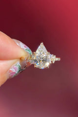 2.04ct D-VVS2 Pear Lab Diamond Nova