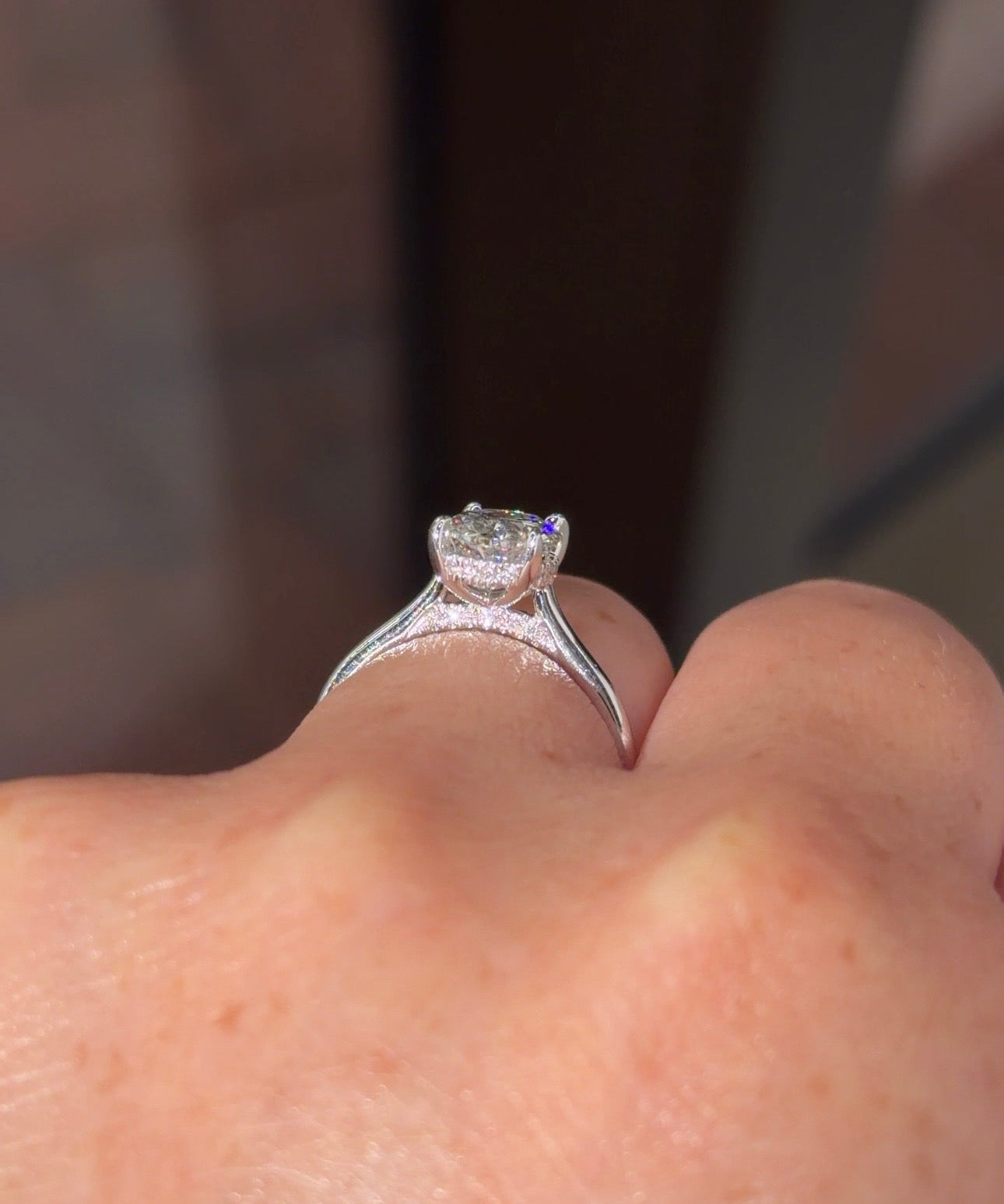 2.04ct E - VS1 Oval Lab Diamond Alice - PBD Engagement Rings