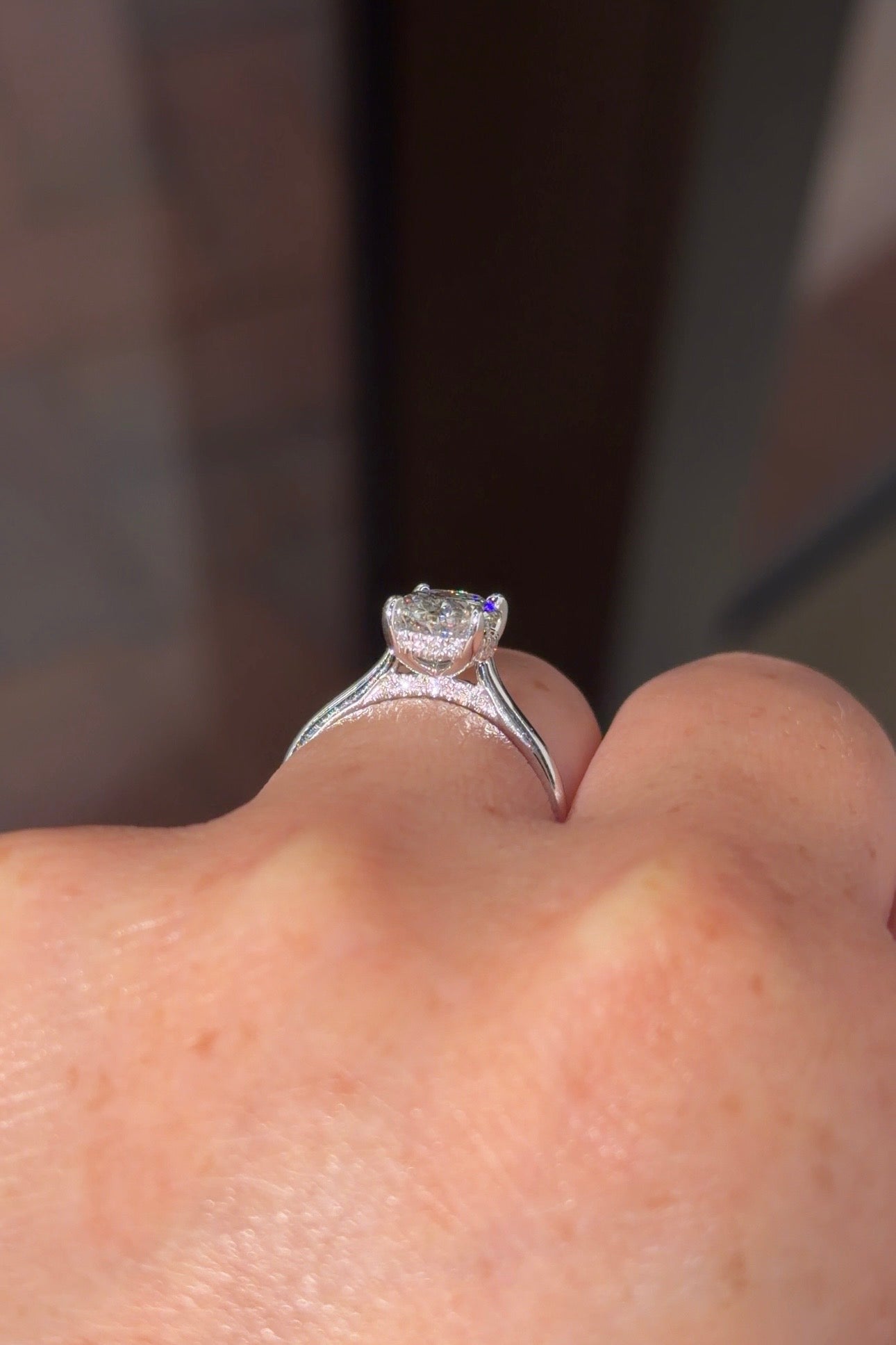 2.04ct E - VS1 Oval Lab Diamond Alice - PBD Engagement Rings