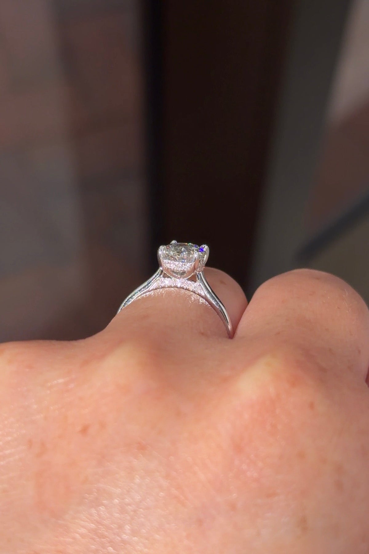 2.04ct E - VS1 Oval Lab Diamond Alice - PBD Engagement Rings