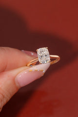 2.04ct E-VVS2 Cushion Lab Diamond Leah Cathedral