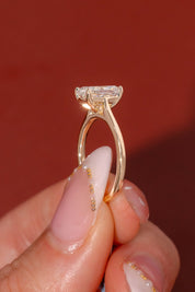 2.04ct E - VVS2 Cushion Lab Diamond Leah Cathedral - PBD Engagement Rings