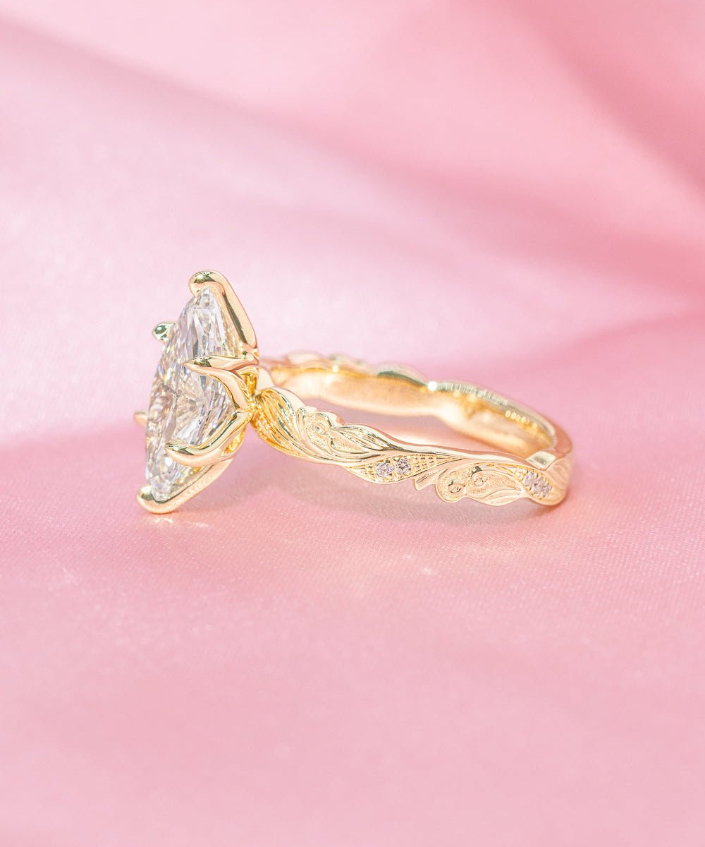 2.04ct E - VVS2 Marquise Lab Diamond Josephine - PBD Engagement Rings