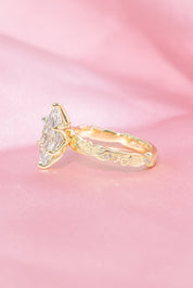 2.04ct E - VVS2 Marquise Lab Diamond Josephine - PBD Engagement Rings