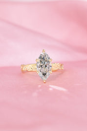 2.04ct E - VVS2 Marquise Lab Diamond Josephine - PBD Engagement Rings