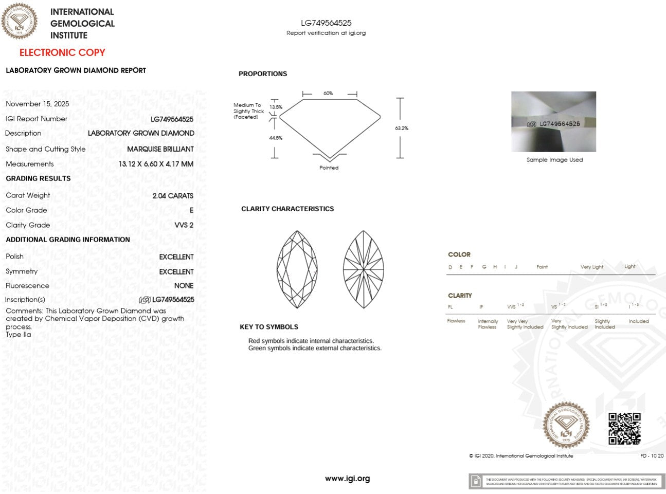 2.04ct E - VVS2 Marquise Lab Diamond Josephine - PBD Engagement Rings