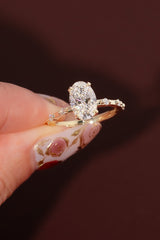 2.04ct E-VVS2 Oval Lab Diamond Daisy