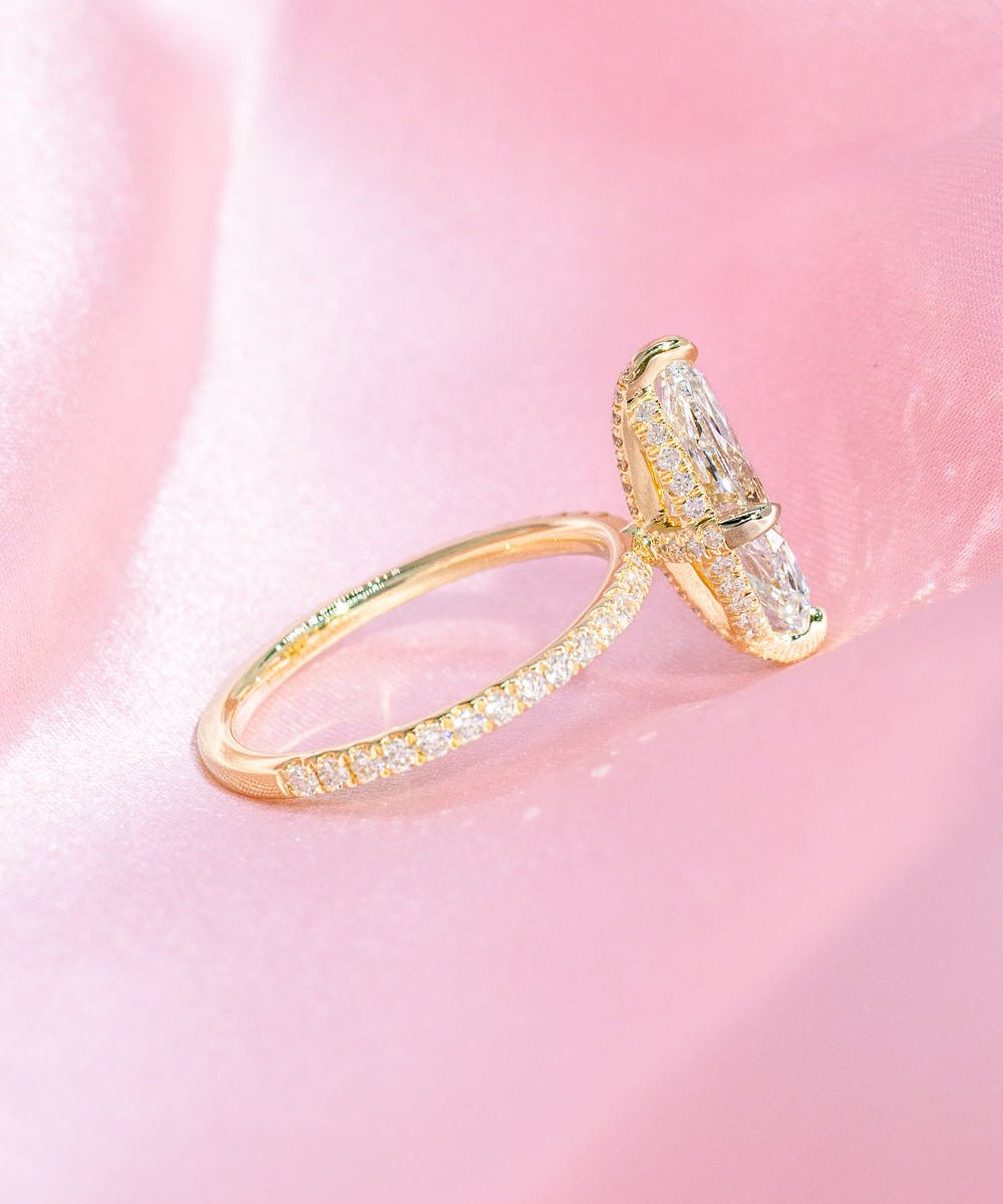 2.04ct F - VS1 Marquise Lab Diamond Shelby - PBD Engagement Rings