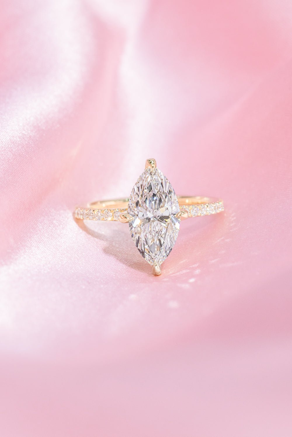 2.04ct F - VS1 Marquise Lab Diamond Shelby - PBD Engagement Rings