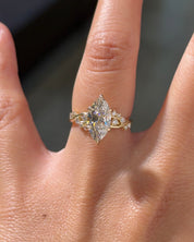 2.04ct F-VVS2 Marquise Lab Diamond Ariel - PBD Engagement Rings