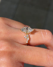 2.04ct F - VVS2 Marquise Lab Diamond Sage - PBD Engagement Rings
