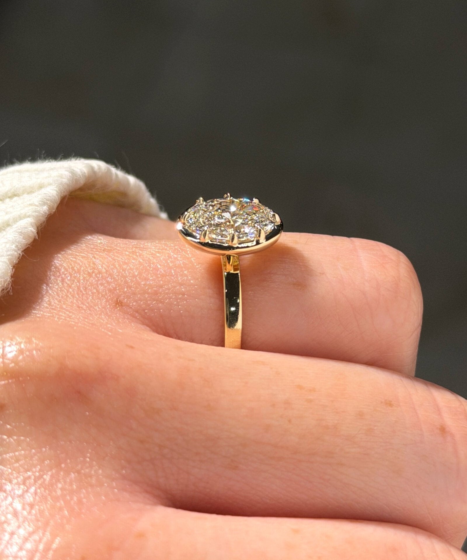 2.04ct F-VVS2 Oval Lab Diamond Georgia - PBD Engagement Rings