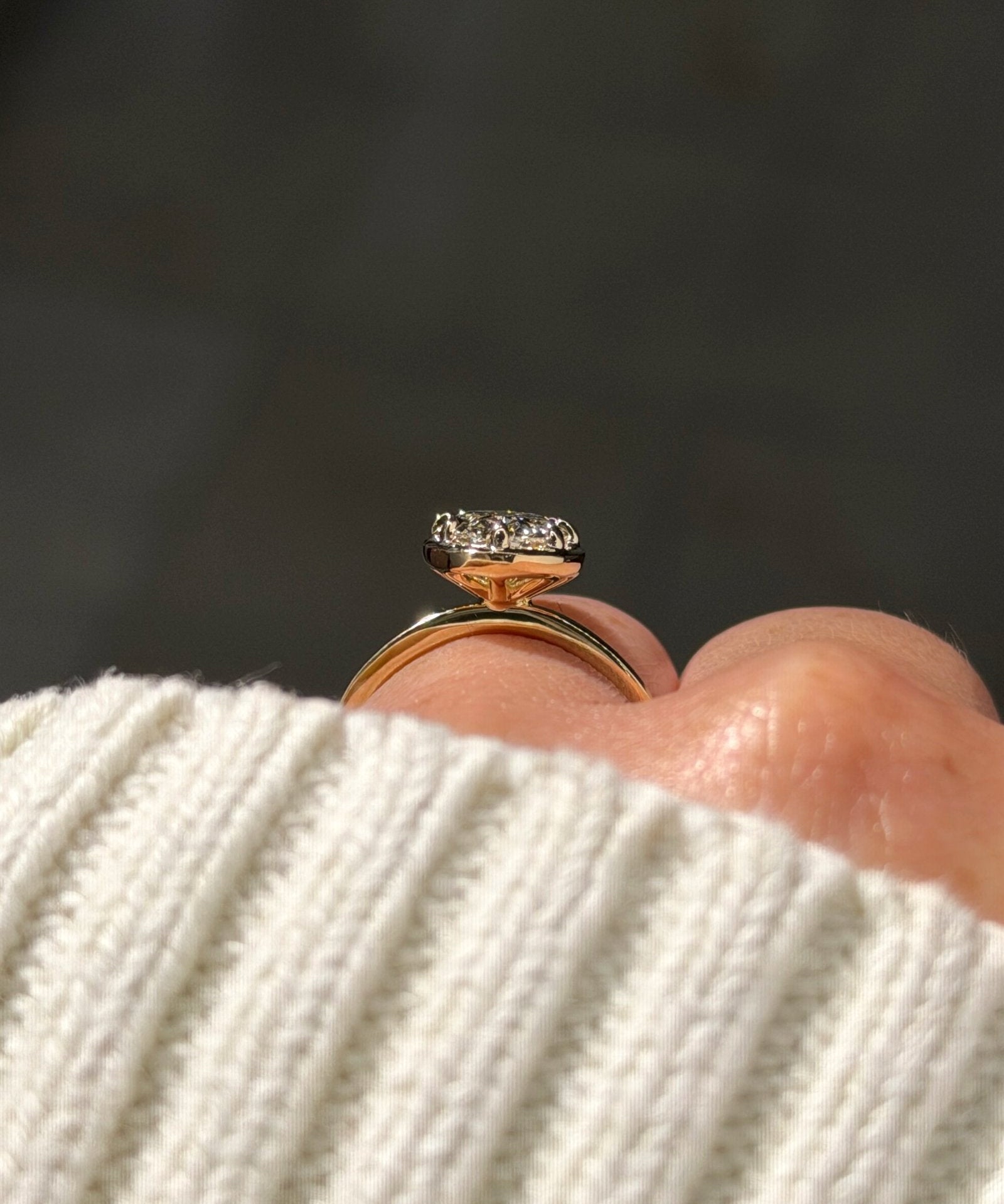 2.04ct F-VVS2 Oval Lab Diamond Georgia - PBD Engagement Rings