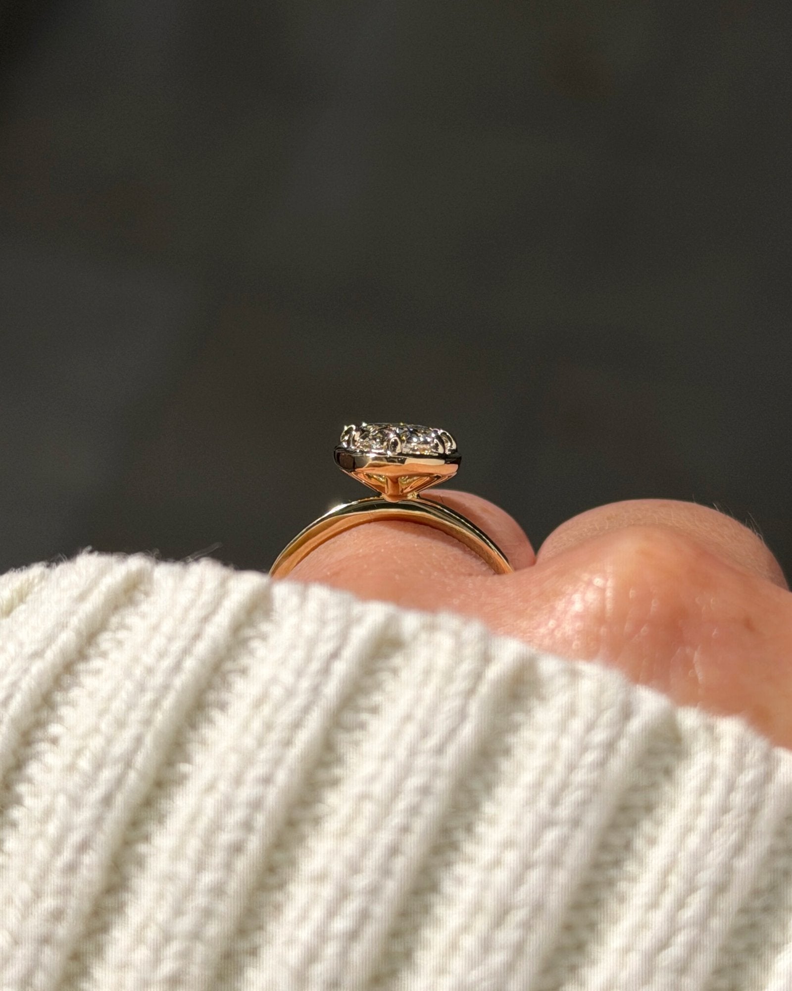 2.04ct F-VVS2 Oval Lab Diamond Georgia - PBD Engagement Rings