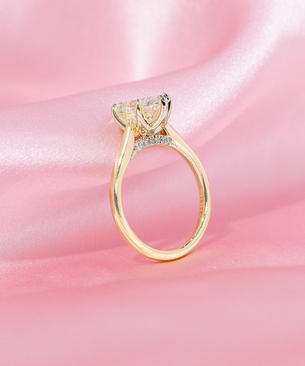 2.04ct F - VVS2 Oval Lab Diamond Hana - PBD Engagement Rings