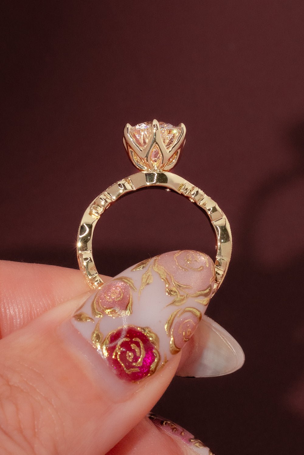 2.04ct F - VVS2 Round Lab Diamond Rosette - PBD Engagement Rings