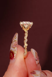 2.04ct F - VVS2 Round Lab Diamond Rosette - PBD Engagement Rings