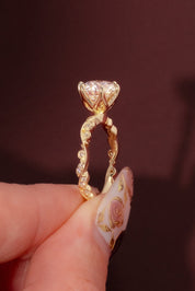 2.04ct F - VVS2 Round Lab Diamond Rosette - PBD Engagement Rings