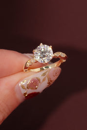 2.04ct F - VVS2 Round Lab Diamond Rosette - PBD Engagement Rings