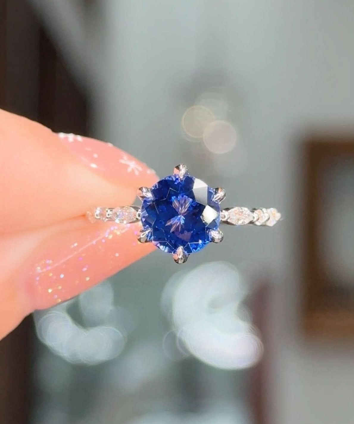 2.04ct Tanzanite Round Ren - PBD Rings