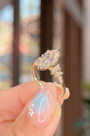 2.05ct D-VS1 Marquise Lab Diamond Nova Engagement Rings Princess Bride Diamonds 