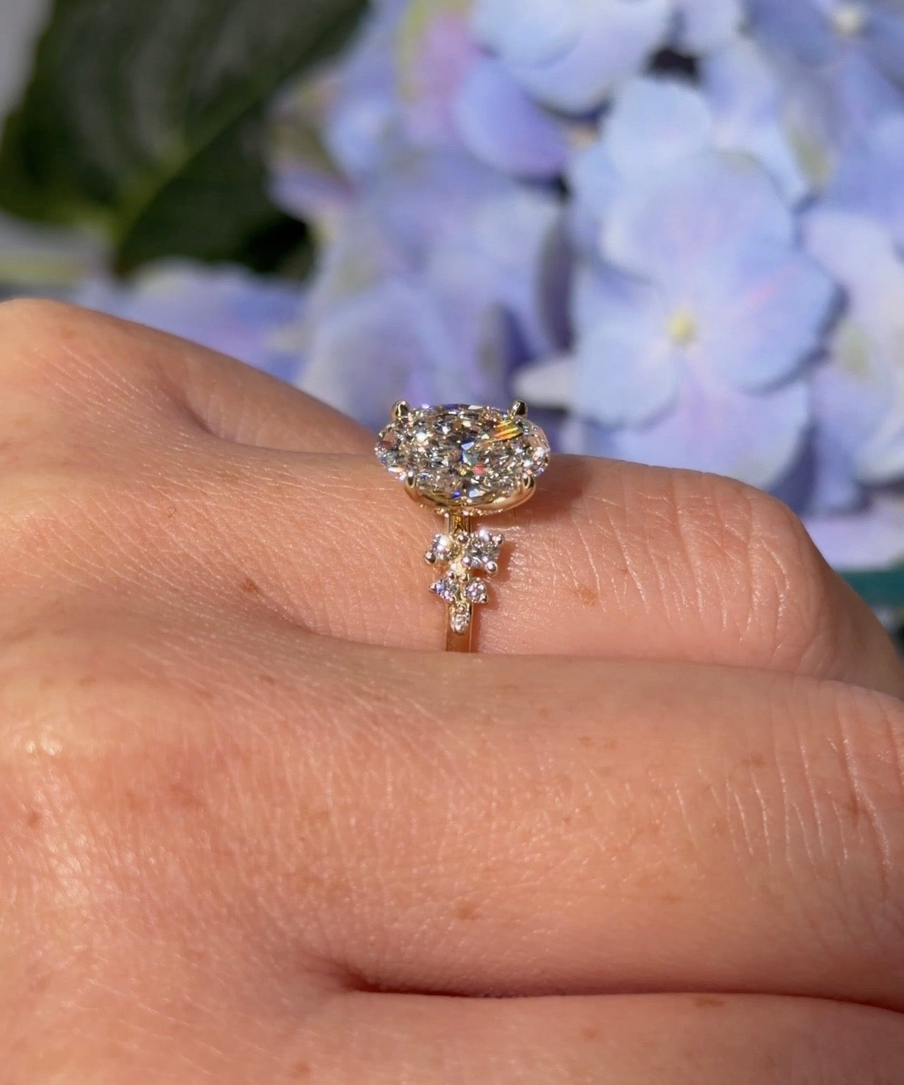 2.05ct D - VS1 Oval Lab Diamond Nova - PBD Engagement Rings