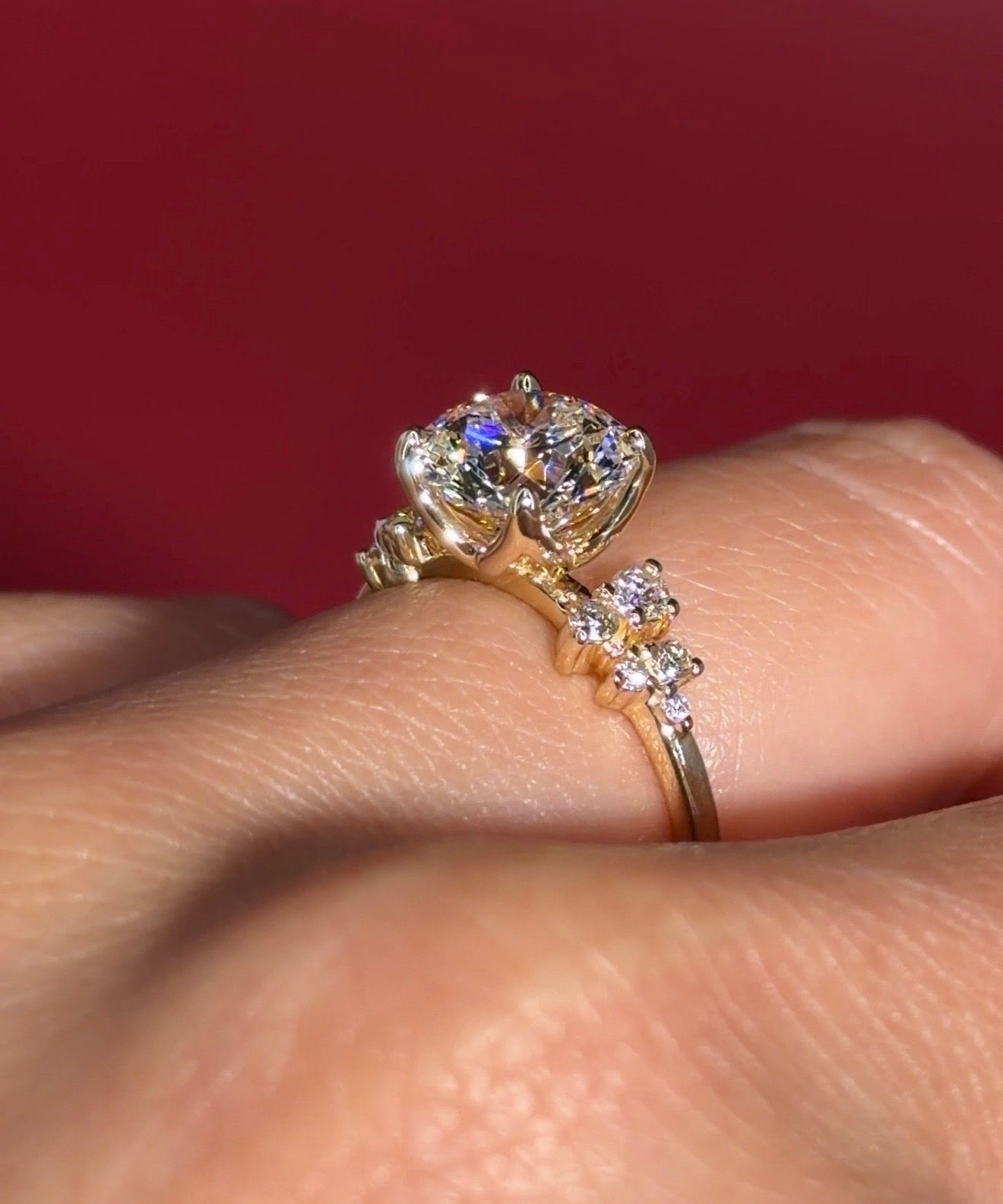 2.05ct D - VVS1 Round Lab Diamond Nova - PBD Engagement Rings