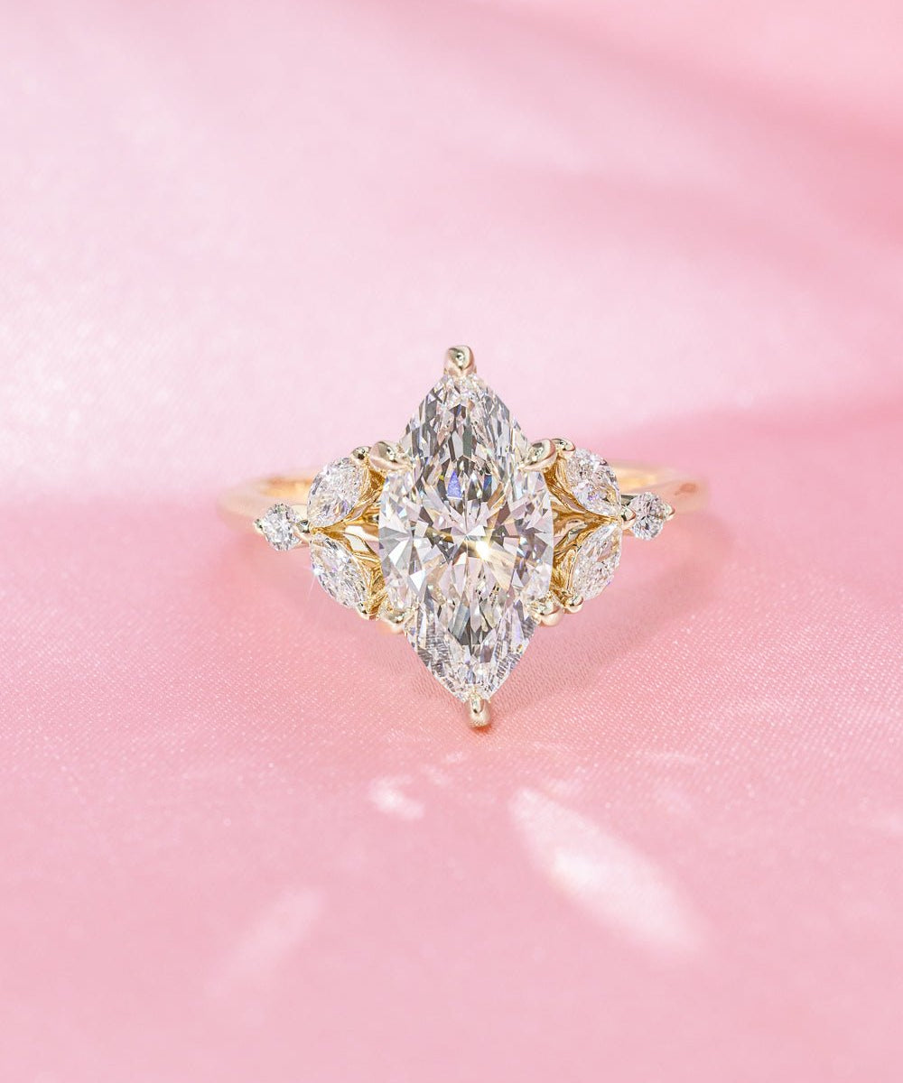 2.05ct D - VVS2 Marquise Lab Diamond Sarah - PBD Engagement Rings