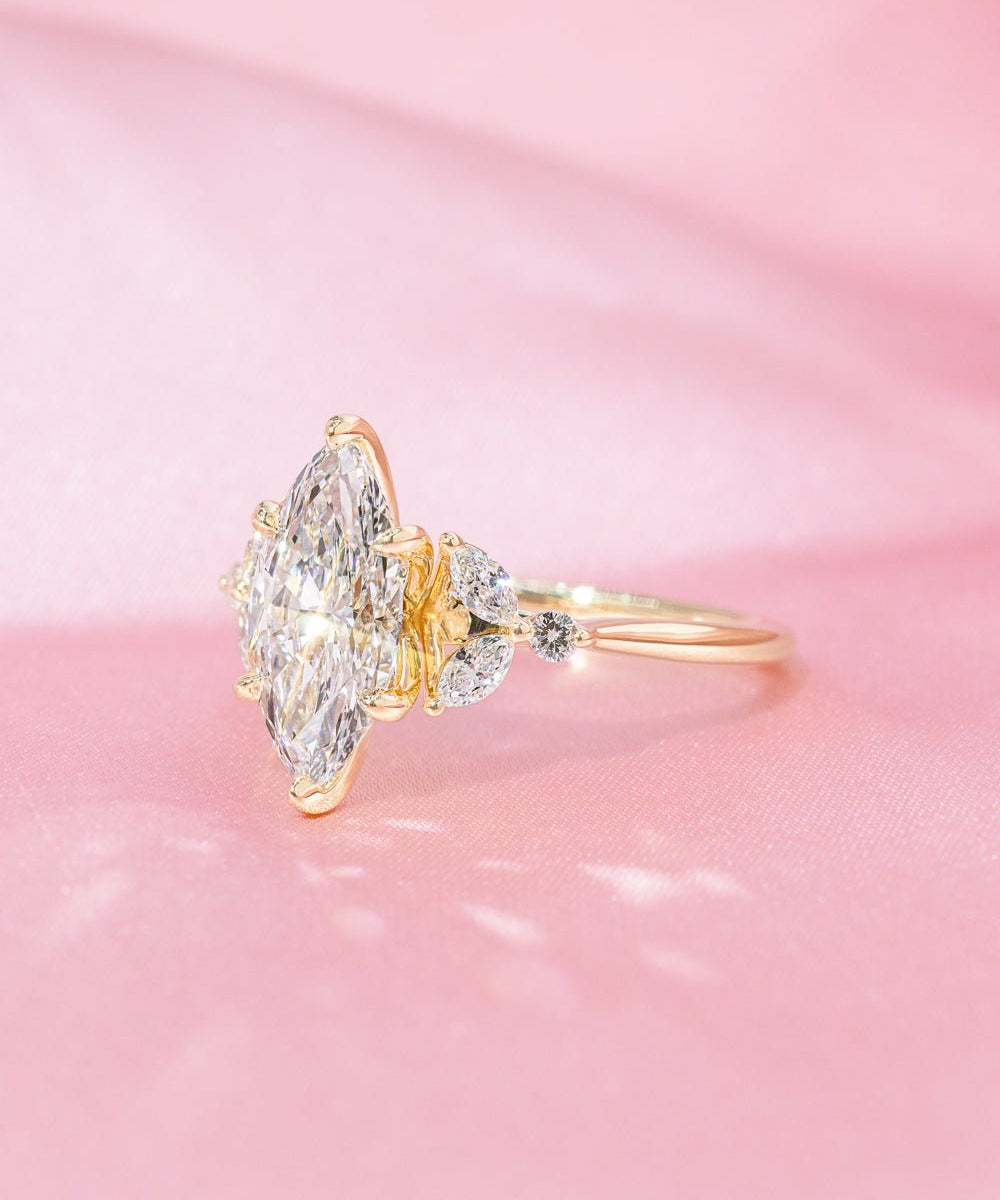 2.05ct D - VVS2 Marquise Lab Diamond Sarah - PBD Engagement Rings
