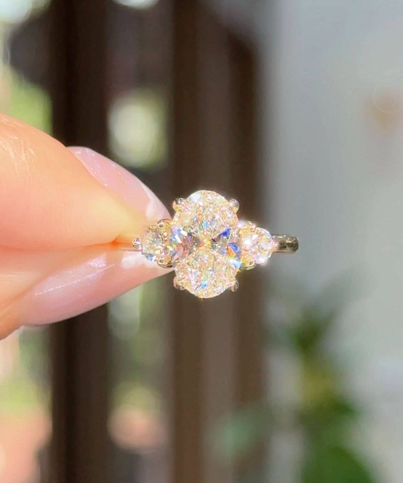 2.05ct D - VVS2 Oval Lab Diamond Meghan - PBD Engagement Rings