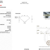 2.05ct D-VVS2 Pear Lab Diamond Rei Engagement Rings Princess Bride Diamonds 