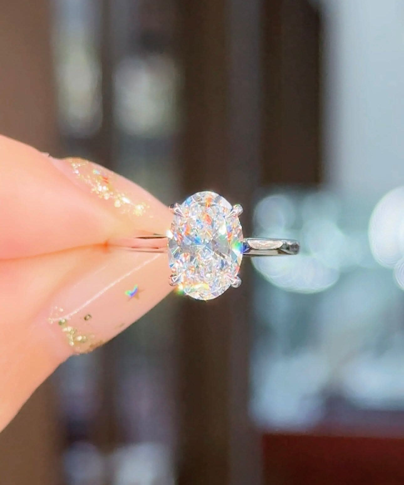 2.05ct E - VS1 Oval Lab Diamond Stella - PBD Engagement Rings