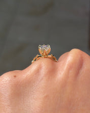 2.05ct E-VVS2 Marquise Lab Diamond Plumeria - PBD Engagement Rings