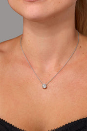 2.05ct F - VS1 Core Round Solitaire Necklace - PBD Necklaces