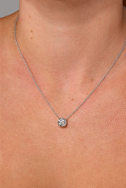 2.05ct F - VS1 Core Round Solitaire Necklace - PBD Necklaces
