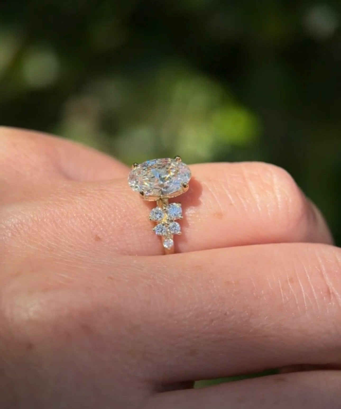 2.05ct F - VVS2 Oval Lab Diamond Supernova - PBD Engagement Rings