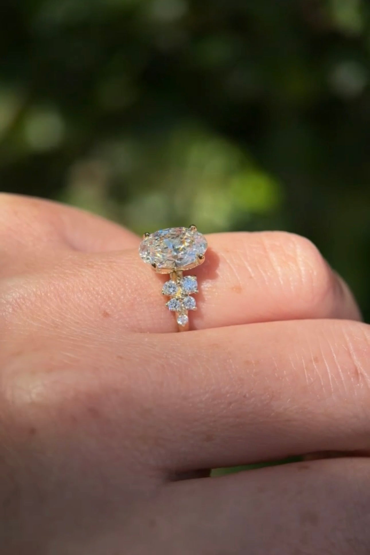 2.05ct F - VVS2 Oval Lab Diamond Supernova - PBD Engagement Rings