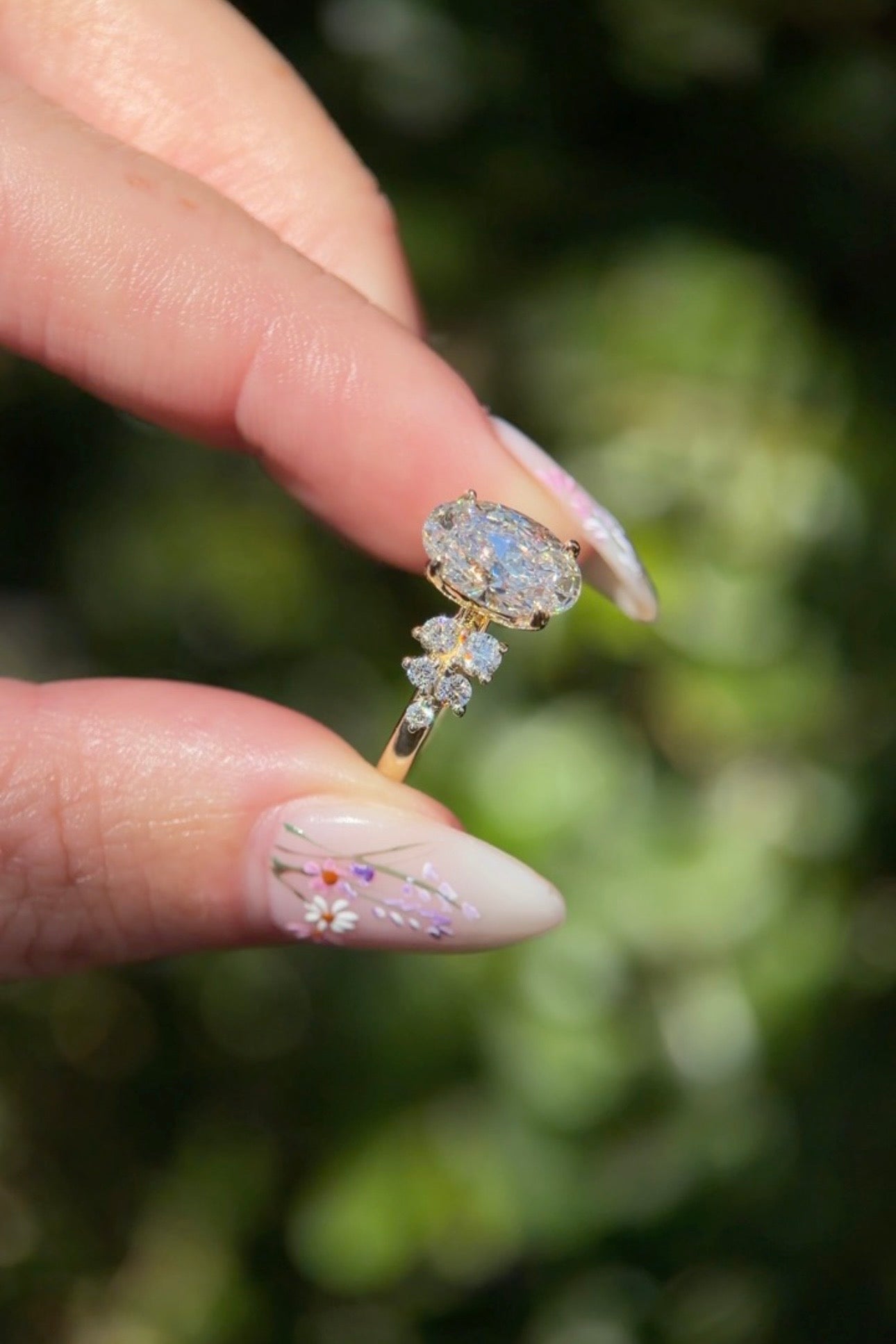 2.05ct F - VVS2 Oval Lab Diamond Supernova - PBD Engagement Rings