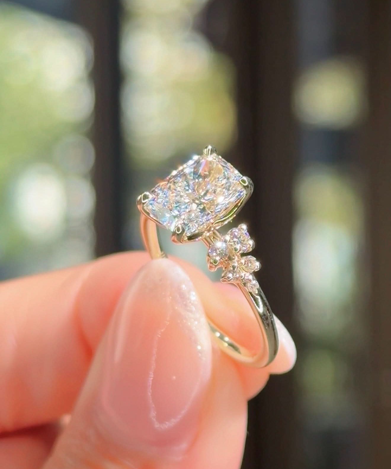 2.06ct D - VS1 Cushion Lab Diamond Nova - PBD Engagement Rings